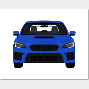 Wrx sti WR-Blue-Pearl Posters and Art